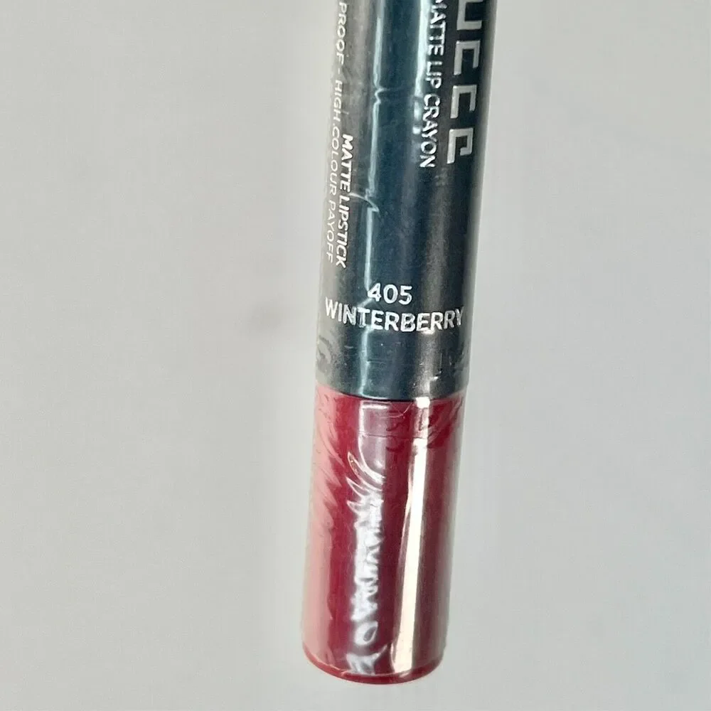 Doucce Relentless Matte Lip Crayon Lipstick Winterberry Red .098 oz Sealed New